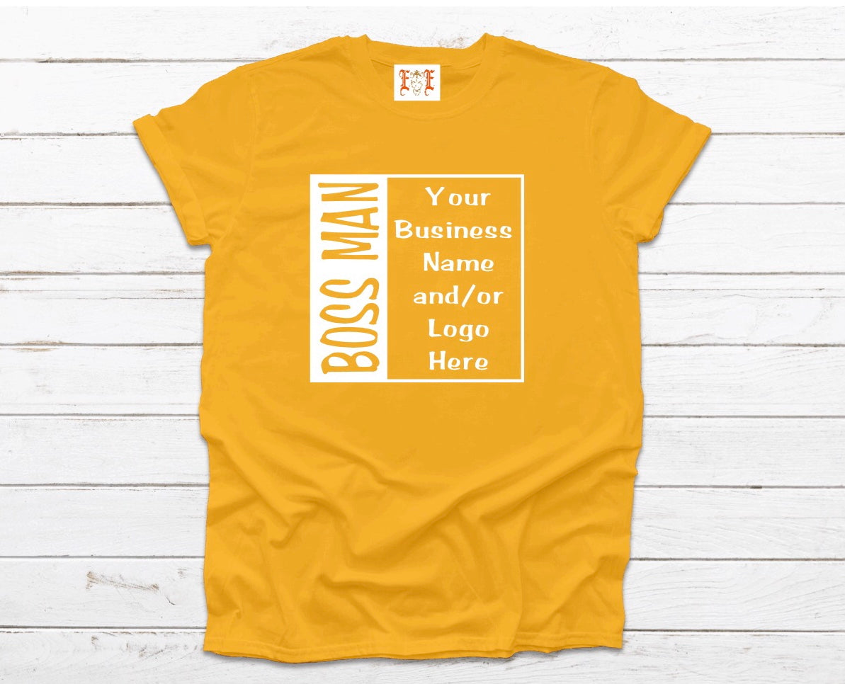 Boss Man White Logo